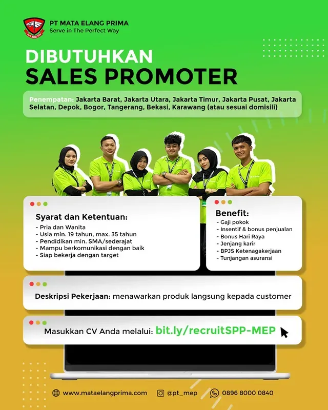 Lowongan kerja sebagai Sales Promotor