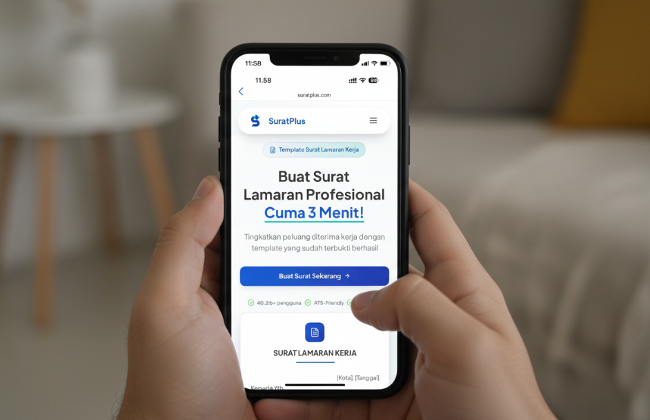 Cara buat surat lamaran kerja onlien mudah di hp
