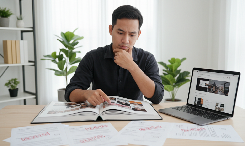 Portofolio kayak gini buat kamu susah dipanggil interview