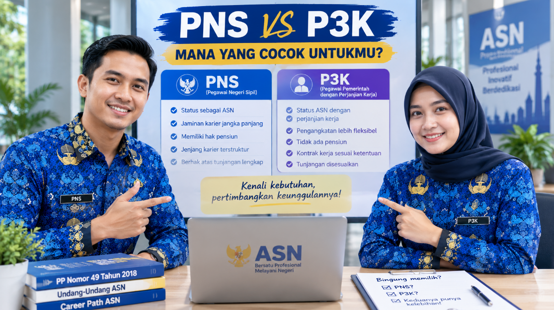 Beda PNS dan P3K mana yang lebih cocok untuk kamu